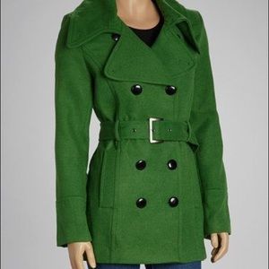 Green Women’s Peacoat
